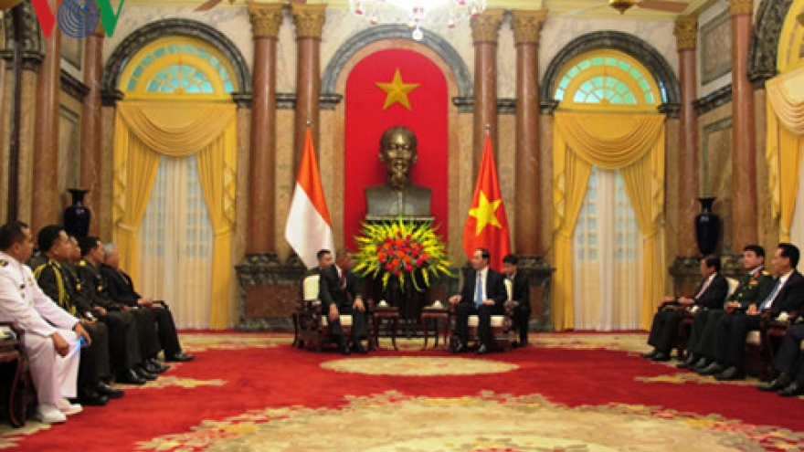 President Quang receives Indonesian Defense Minister