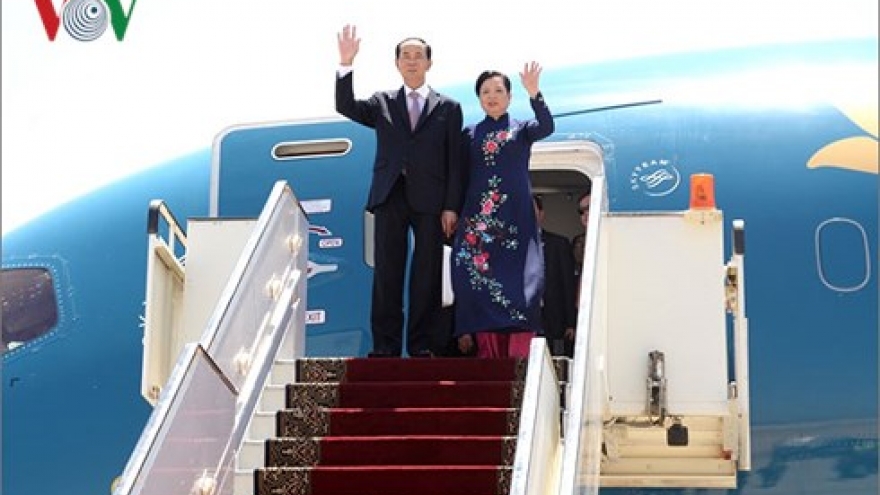 President Quang begins State visit to Egypt