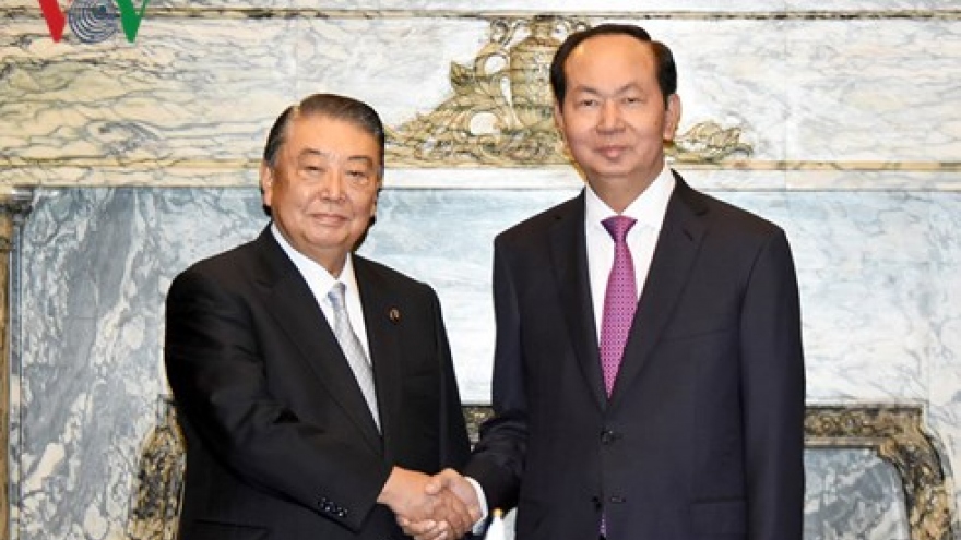 President meets Japan’s lower house speaker