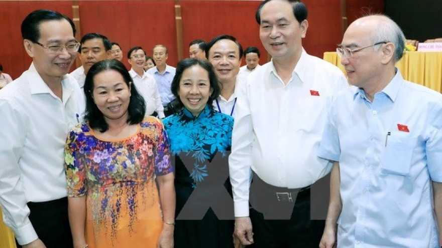 President Quang meets Ho Chi Minh City constituents