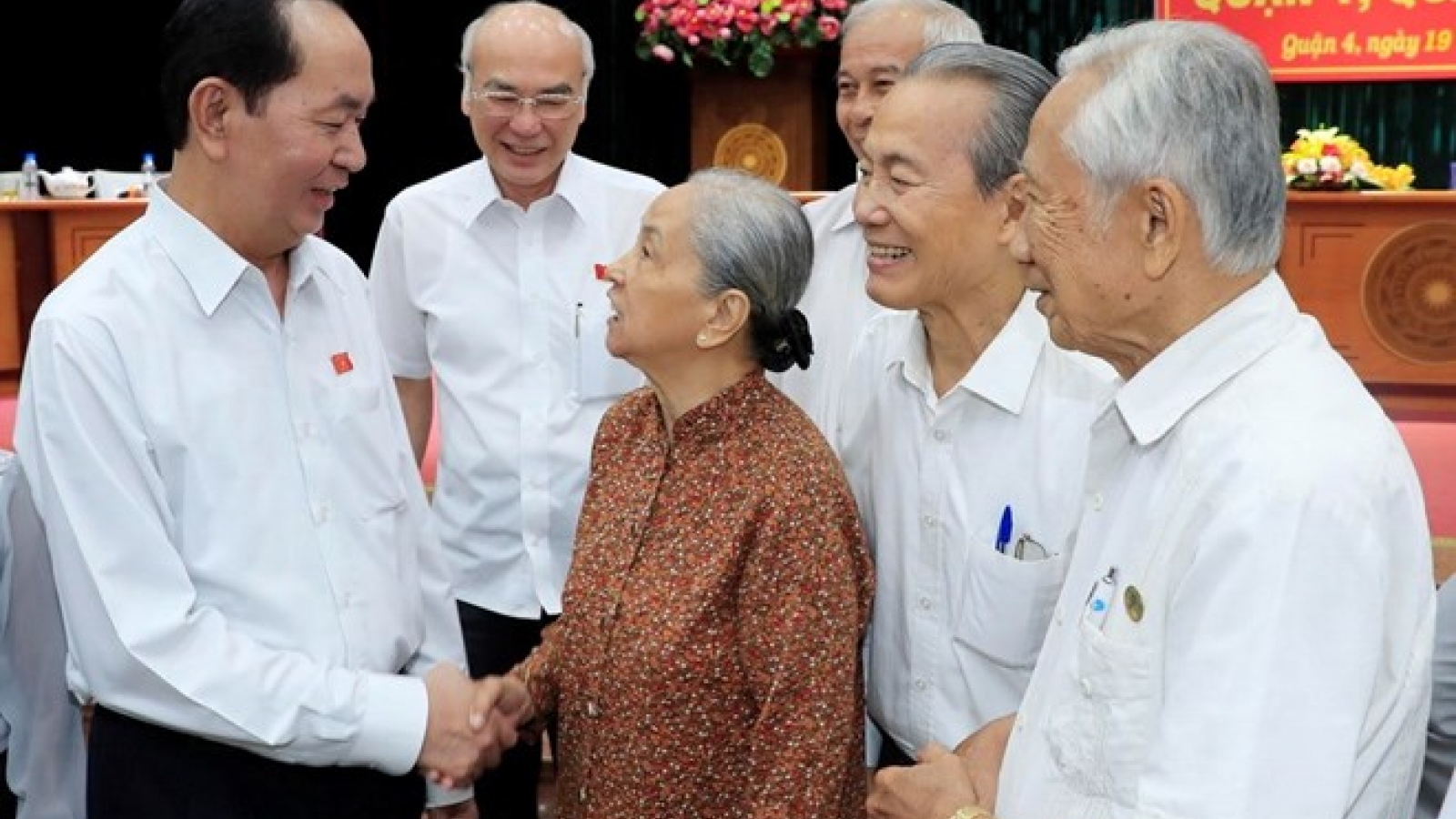 President Tran Dai Quang meets with voters in HCM City