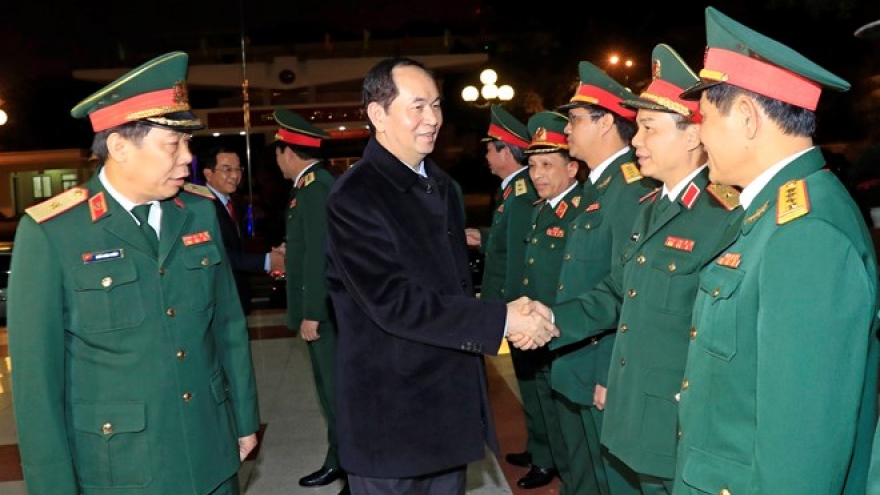 President extends Tet greetings to Truong Sa soldiers