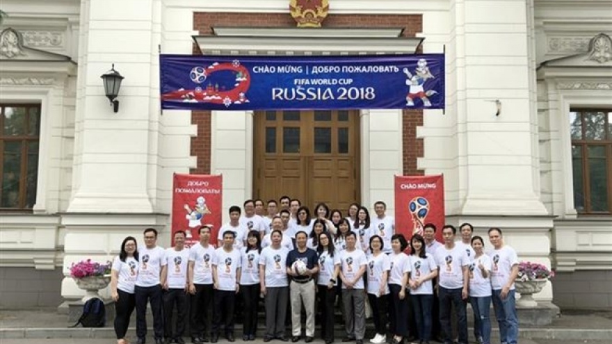 Vietnam Embassy in Russia joins World Cup heat