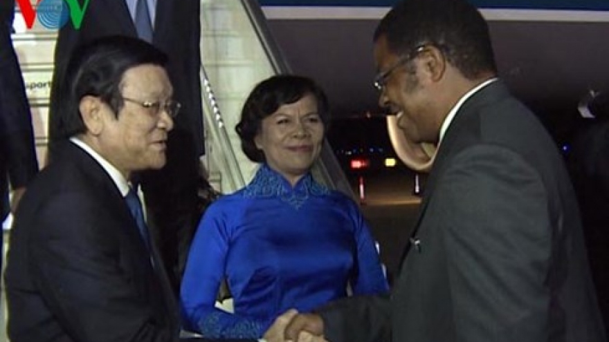 President arrives in Tanzania for State visit