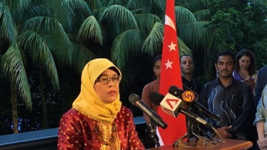 Congratulations to new Singaporean President, parliament speaker