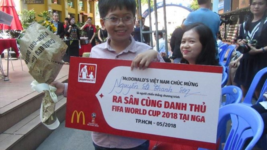 Vietnamese boy wins chance to attend FIFA World Cup Final