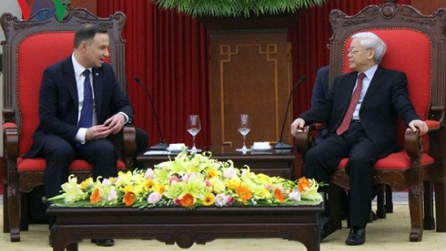 Party leader hosts President of Poland