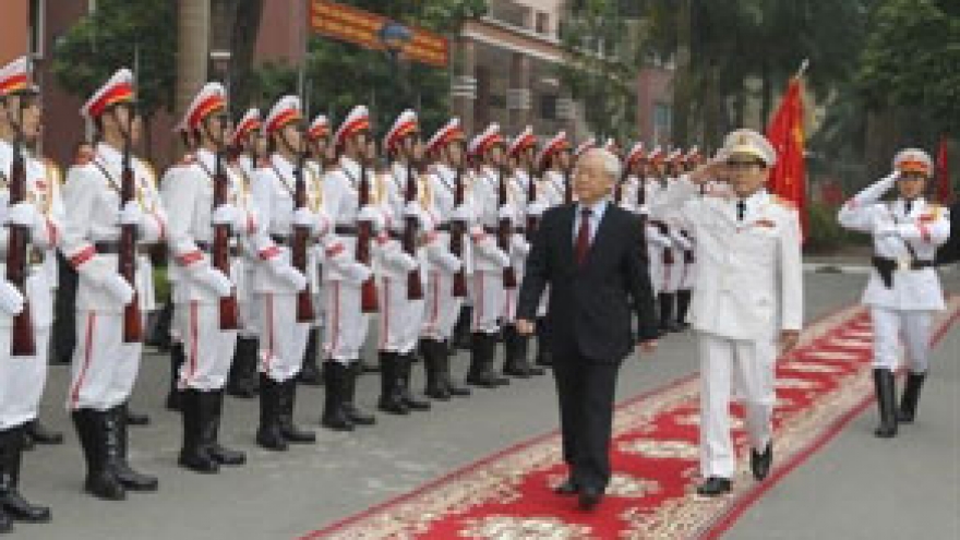 Party leader launches new school year at Security Academy
