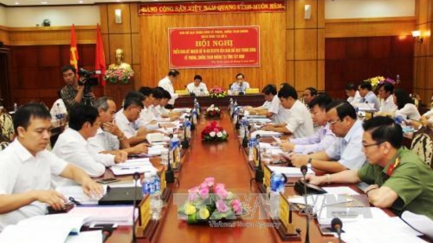 Party delegation examines counter-corruption in Tay Ninh