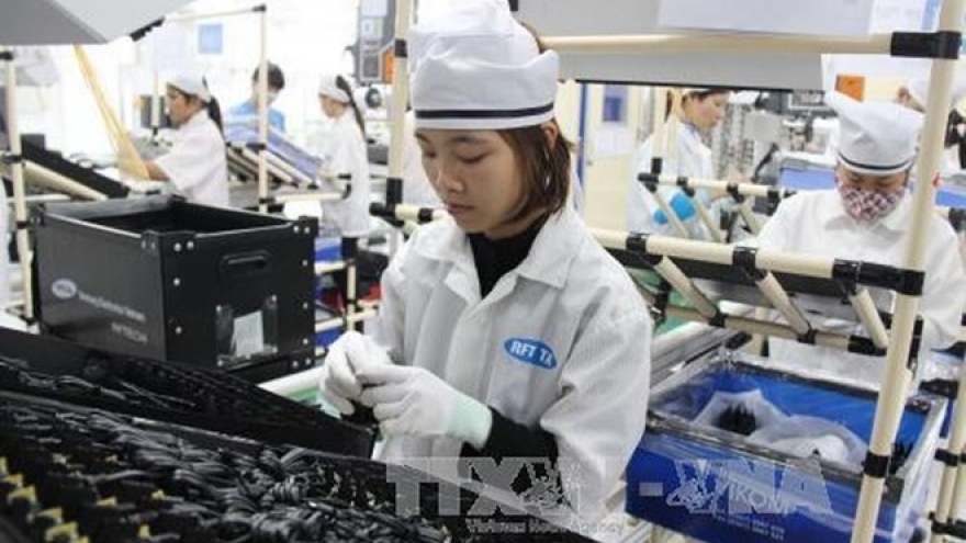 Telephone, computer exports decline in April