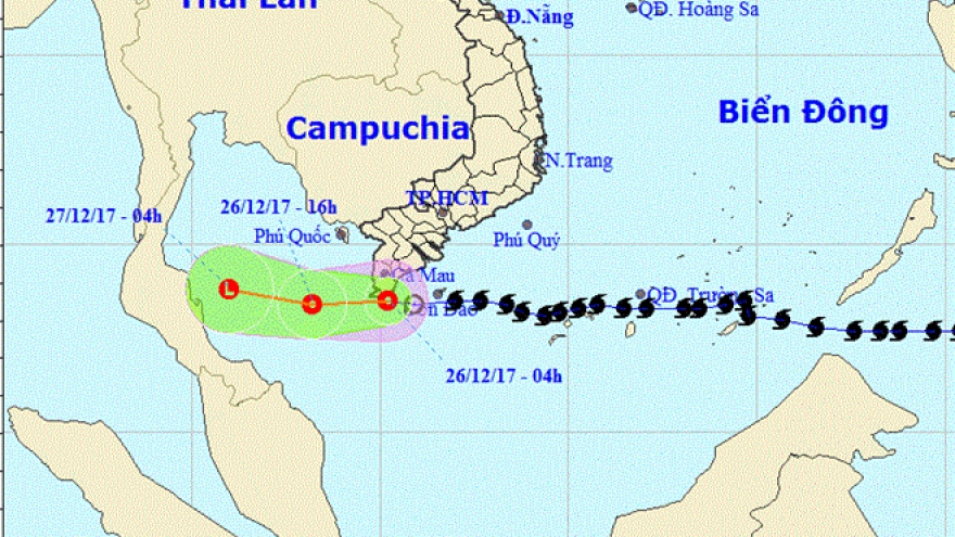 Typhoon Tembin weakens into tropical low pressure