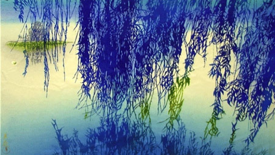 Japanese Katazome paintings displayed in HCM City 