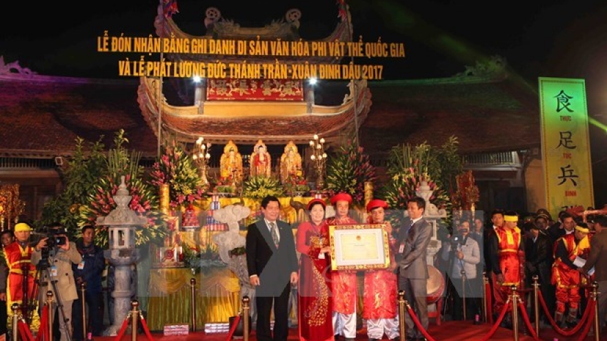 Tran Thuong Temple festival named national intangible heritage