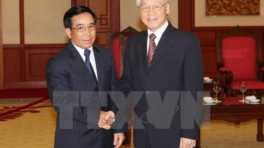 Party chief receives Lao Vice President