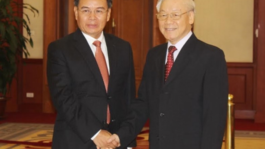 Party chief welcomes Lao guest