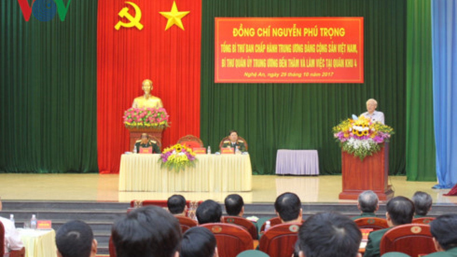 Party leader works with High Command of Military Zone 4 