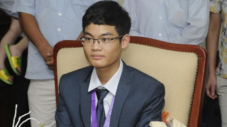 Vu Xuan Trung, a young talent in mathematics in Thai Binh