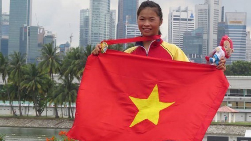 Vietnamese girl bags medals at Asian rowing championships