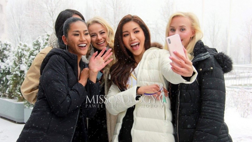 Minh Tu looks elegant on her first day at Miss Supranational 2018