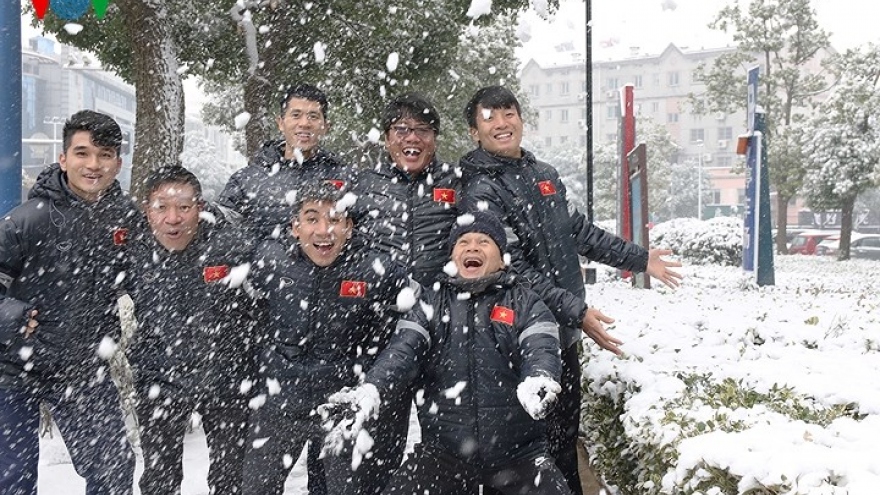 No business like snow business as U23s enjoy Chinese winter 