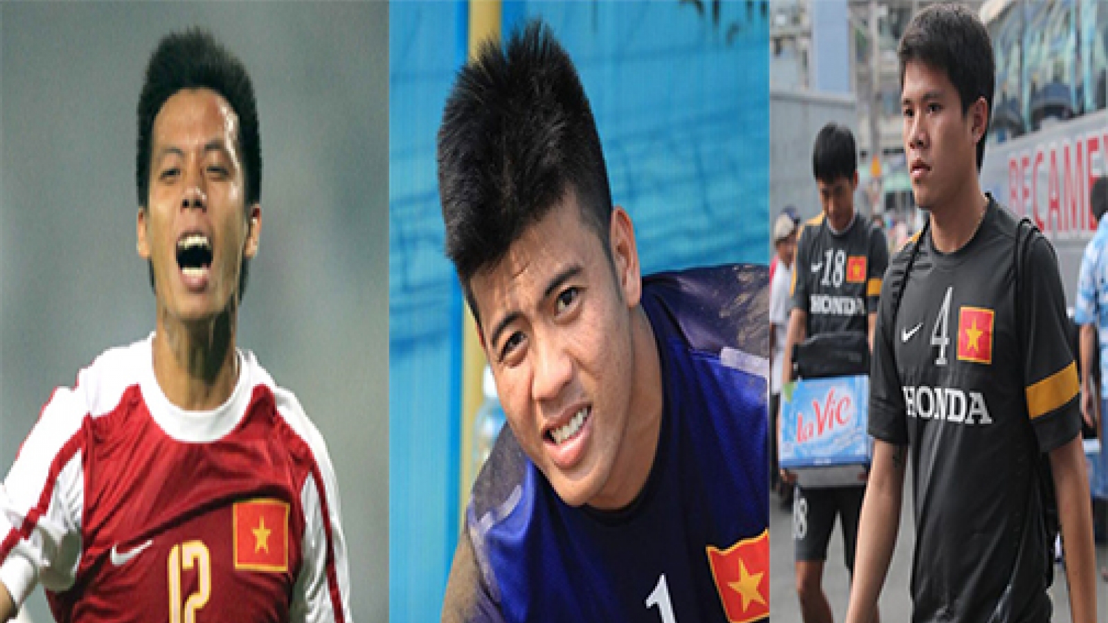 Three footballers born in the year of Goat