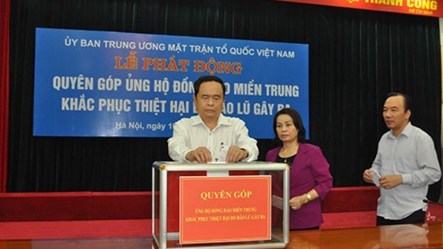 Vietnam Front calls for post-storm relief donation