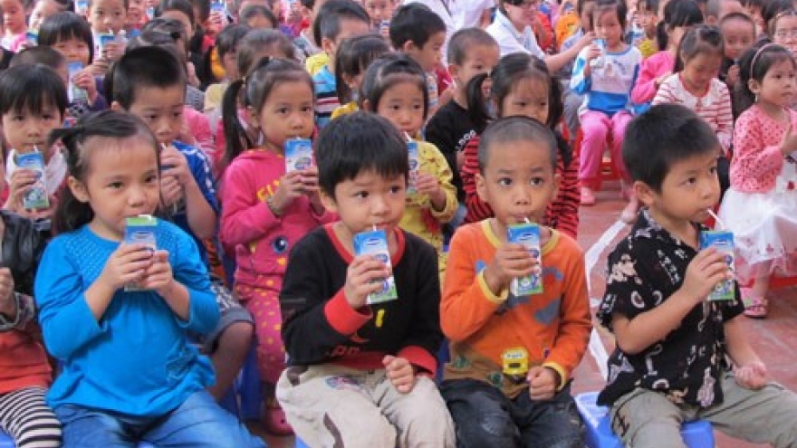 Children in Bac Ninh to benefit from school milk programme
