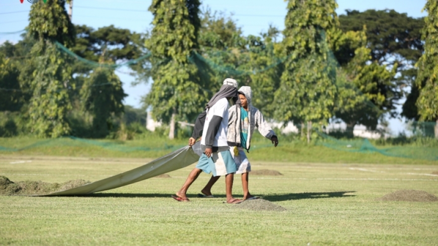 Vietnamese team trains ahead of semifinal clash with the Philippines
