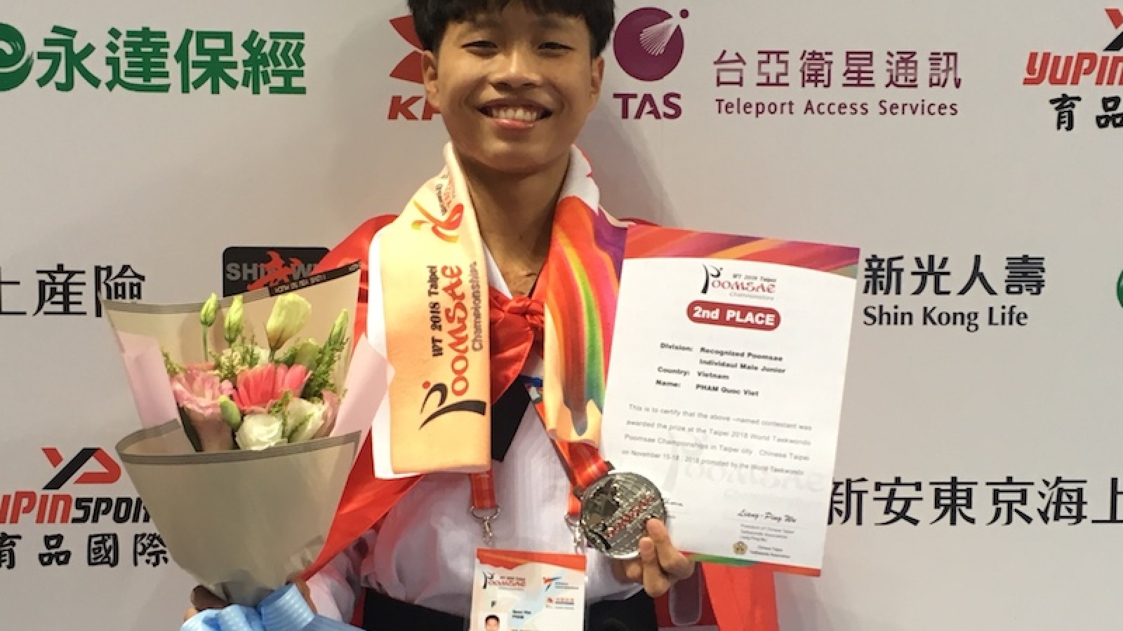 Vietnamese athlete wins silver at World Taekwondo Championships