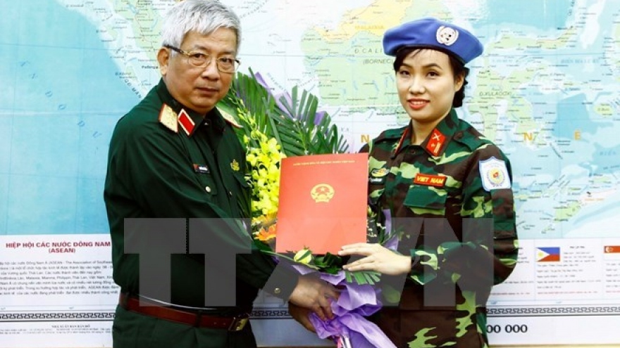 Vietnam sends first female officer to UN peacekeeping mission