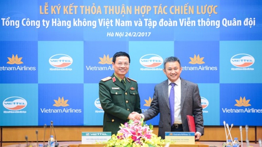 Viettel, Vietnam Airlines ink co-operation agreement