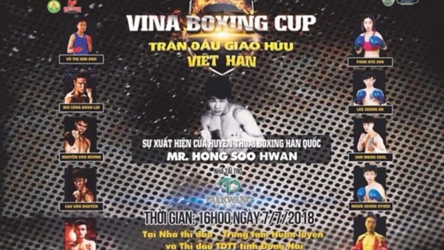 VN, RoK boxers compete in friendly event in Dong Nai