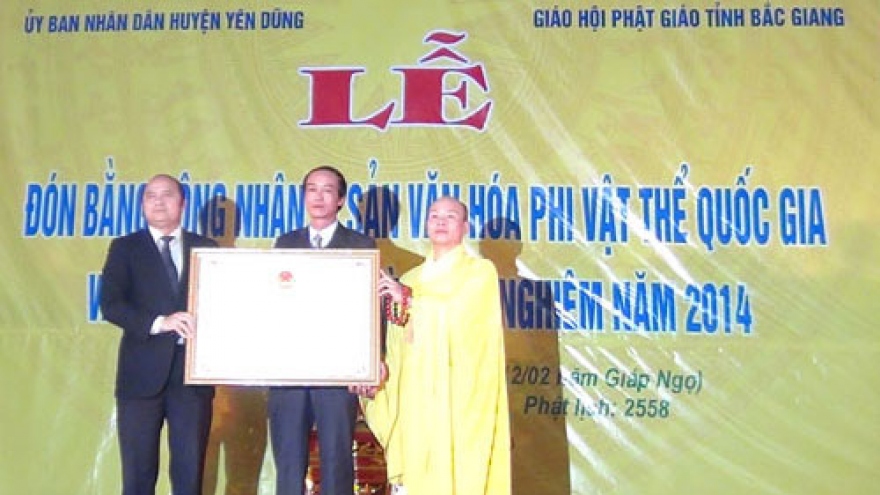 Vinh Nghiem pagoda fest recognised as cultural intangible heritage
