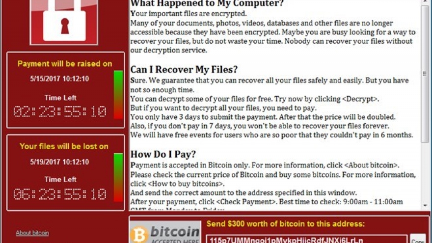 Gov’t issues warnings against WannaCry ransomware ransomware