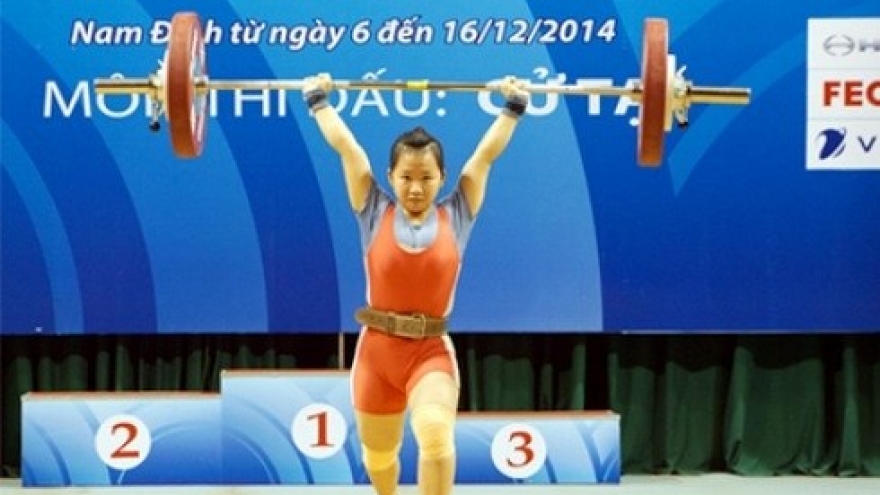 Weightlifter wins three golds at Asian tourney