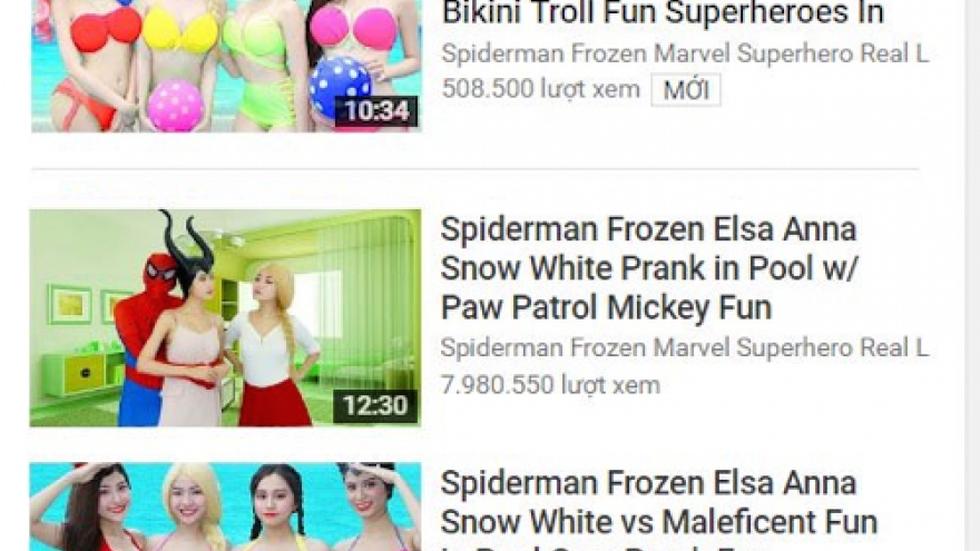 Parents shocked over adult content in YouTube videos for children