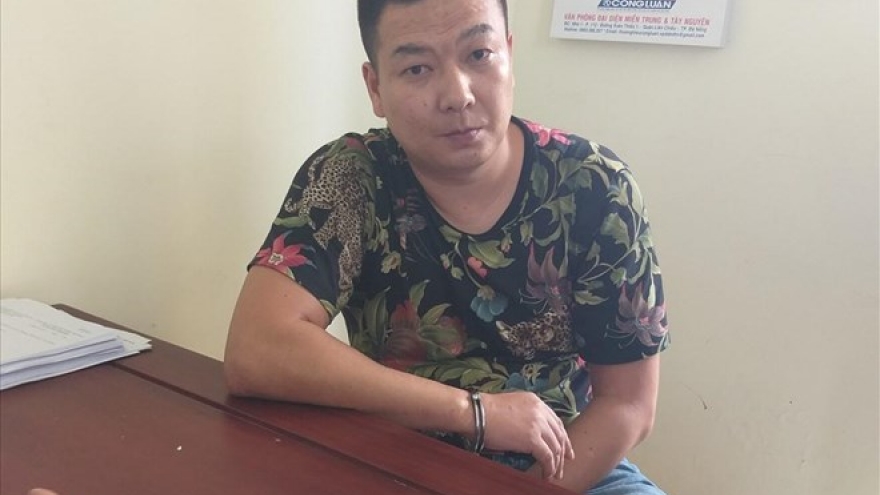 Quang Tri border guards capture wanted Chinese suspect