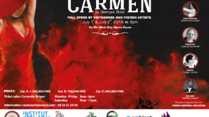 French Carmen opera hits stage in HCM City