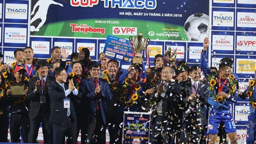 Quang Nam take National Super Cup trophy