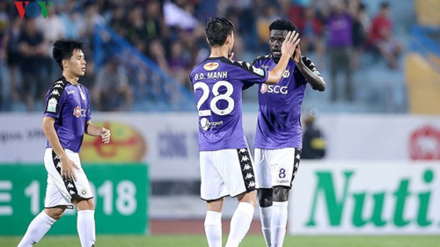 Hanoi FC maintains its first place in latest V-League 2018 table