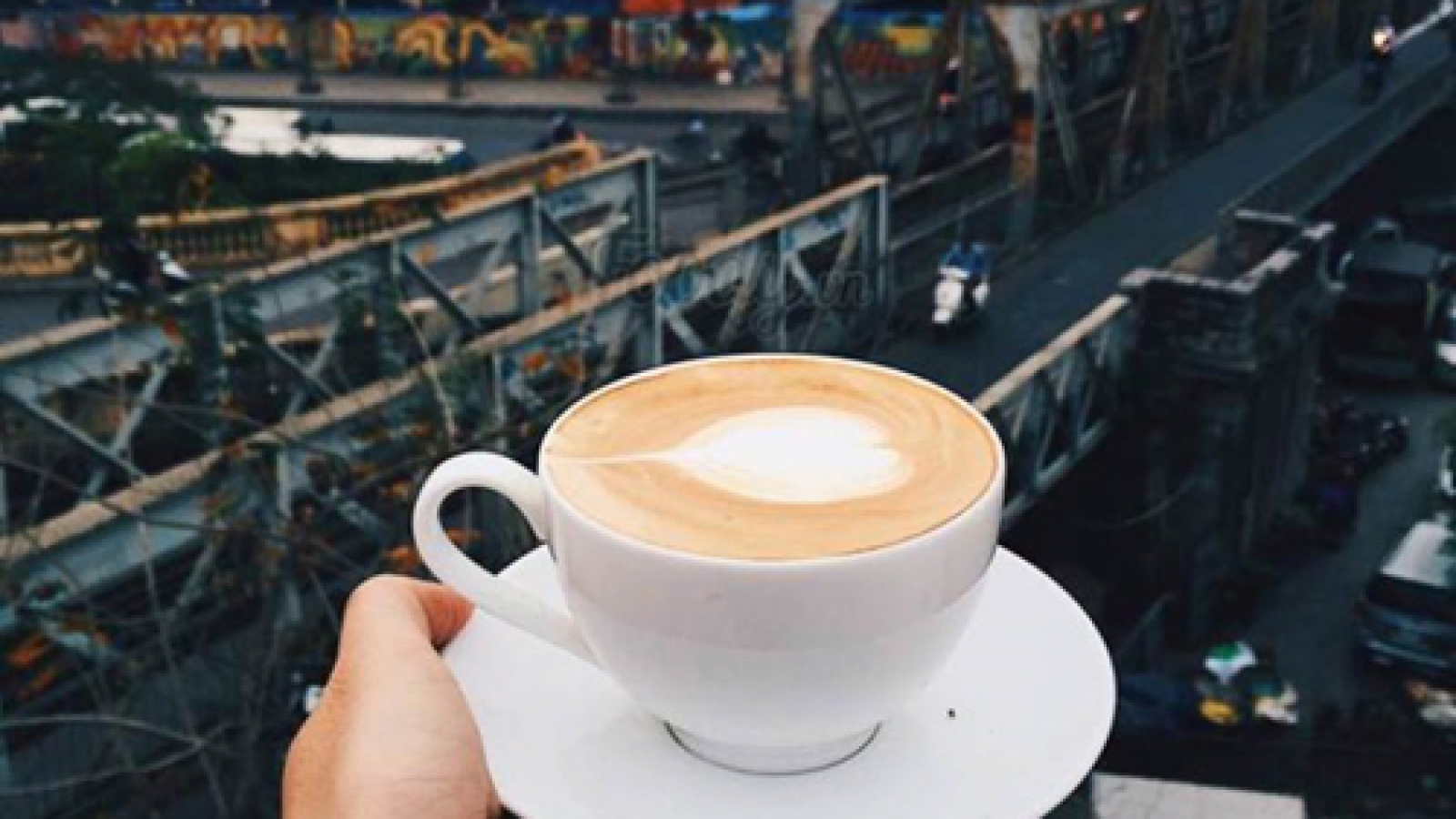 Hanoi coffee shops offer fantastic skyline views 