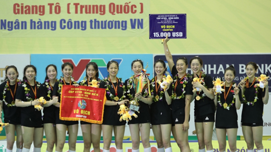 Jiangshu triumphs at VTV9 Binh Dien Women Volleyball championship