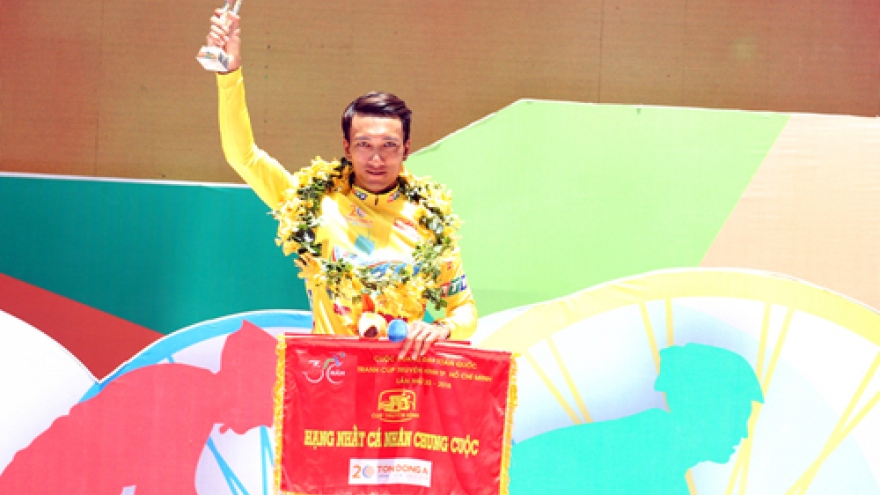 Thanh Tam wins overall yellow jersey of HTV cycling tour