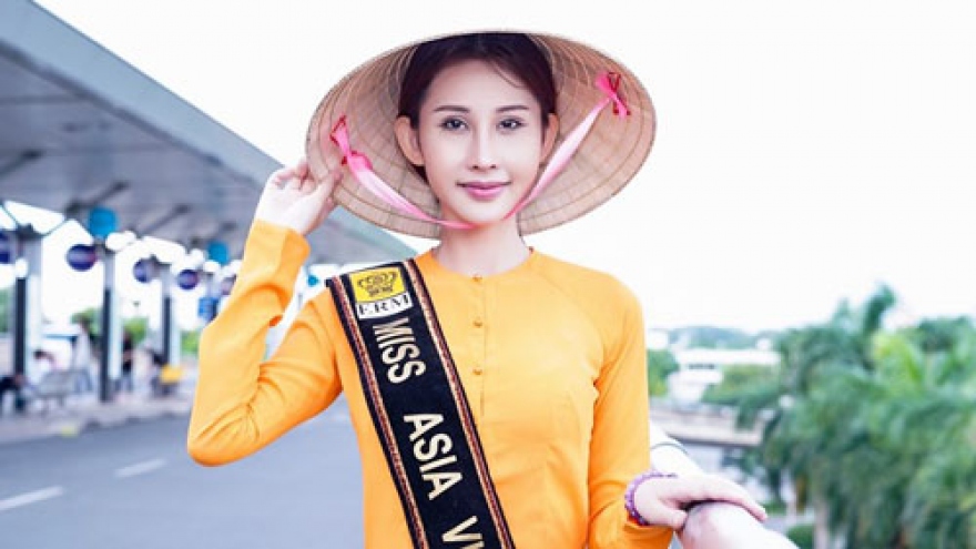 Nguyen Thi Chi jets off to Lebanon for Miss Asia World 2018 
