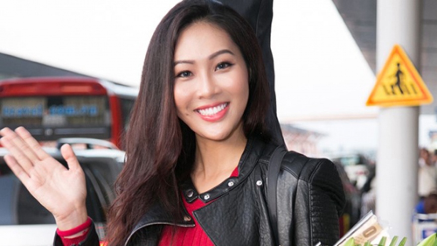 Dieu Ngoc jets off to US for Miss World pageant