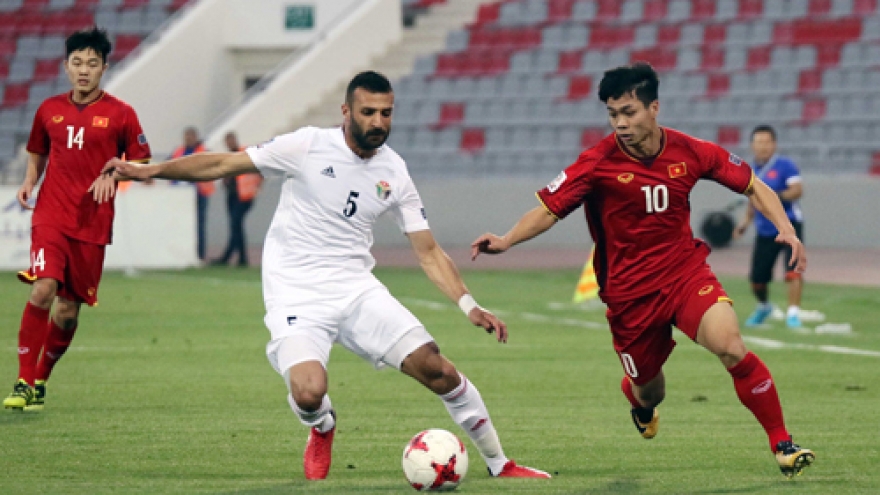 Vietnam holds Jordan to a 1-1 draw at Asian Cup qualifiers