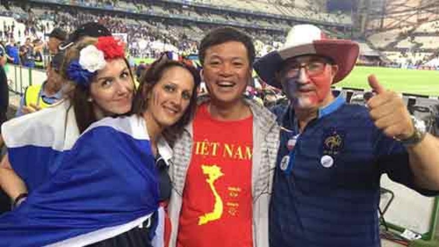 Images of fans from France vs Germany semi final