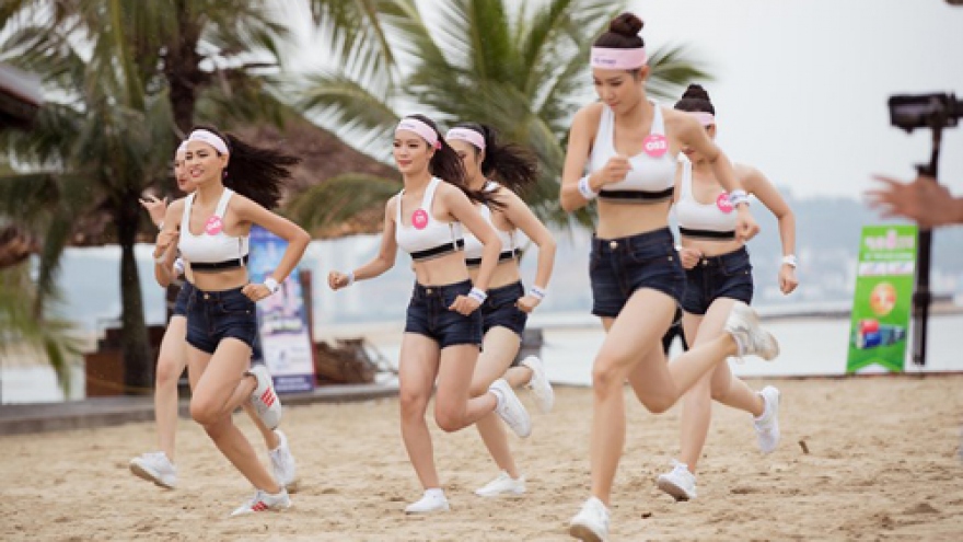 Pageant beauties work up a sweat for Miss Sport title