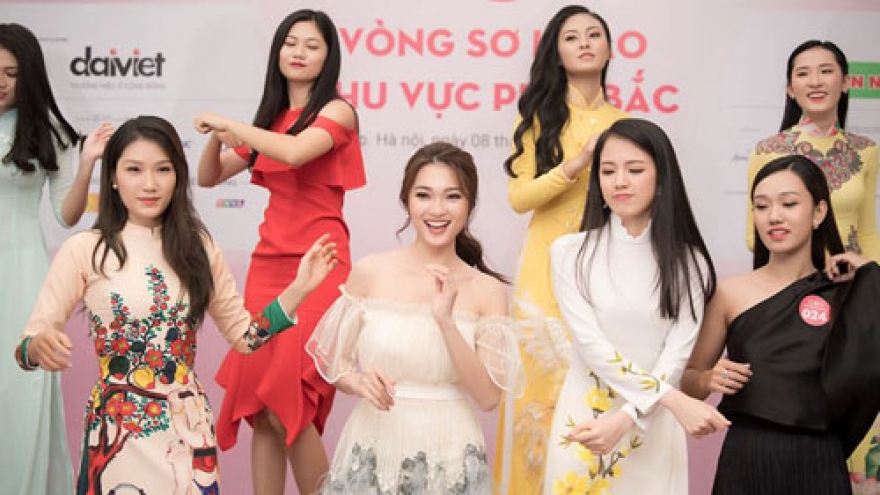 Miss Vietnam northern contestants show their talents