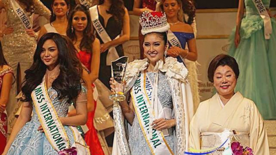 Kevin Lilliana of Indonesia crowned Miss International 2017